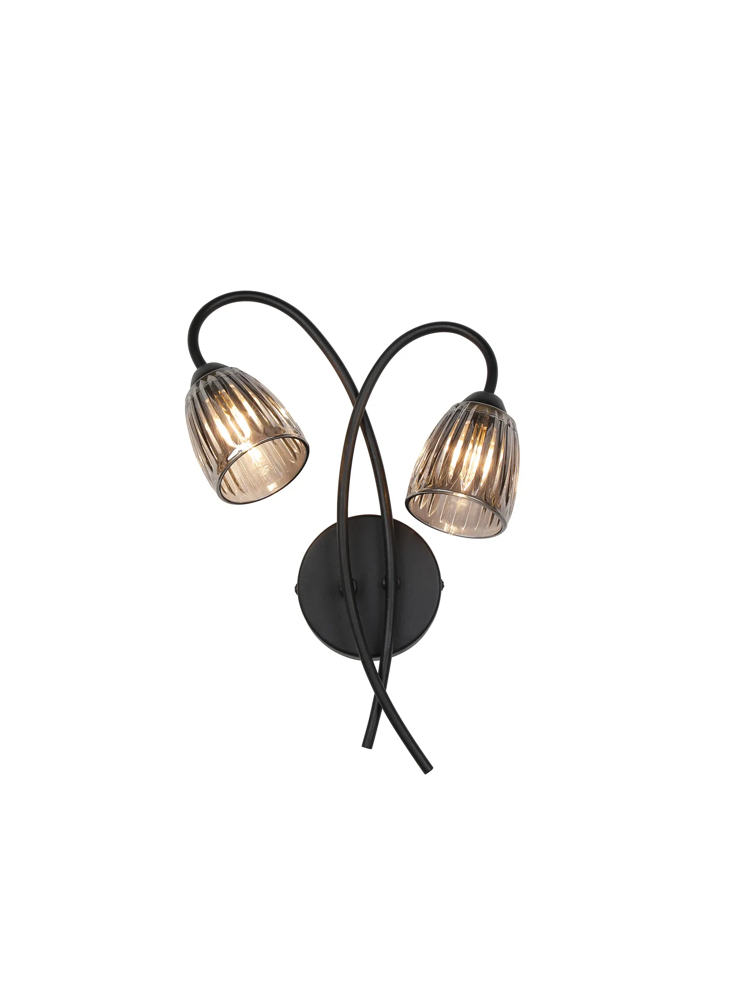 D0850BL  Connie Wall Light 2 Light Satin Black